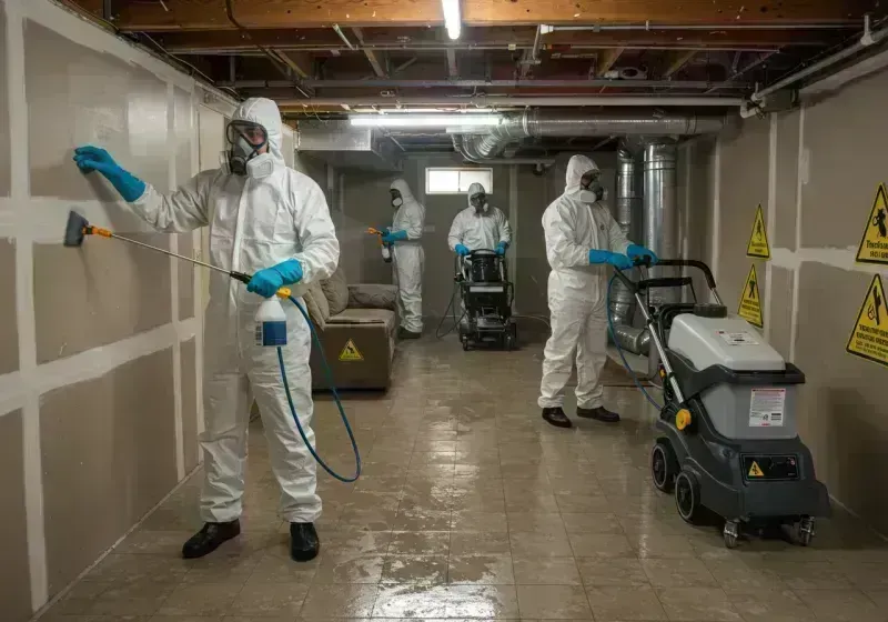 Basement Moisture Removal and Structural Drying process in Holt County, MO